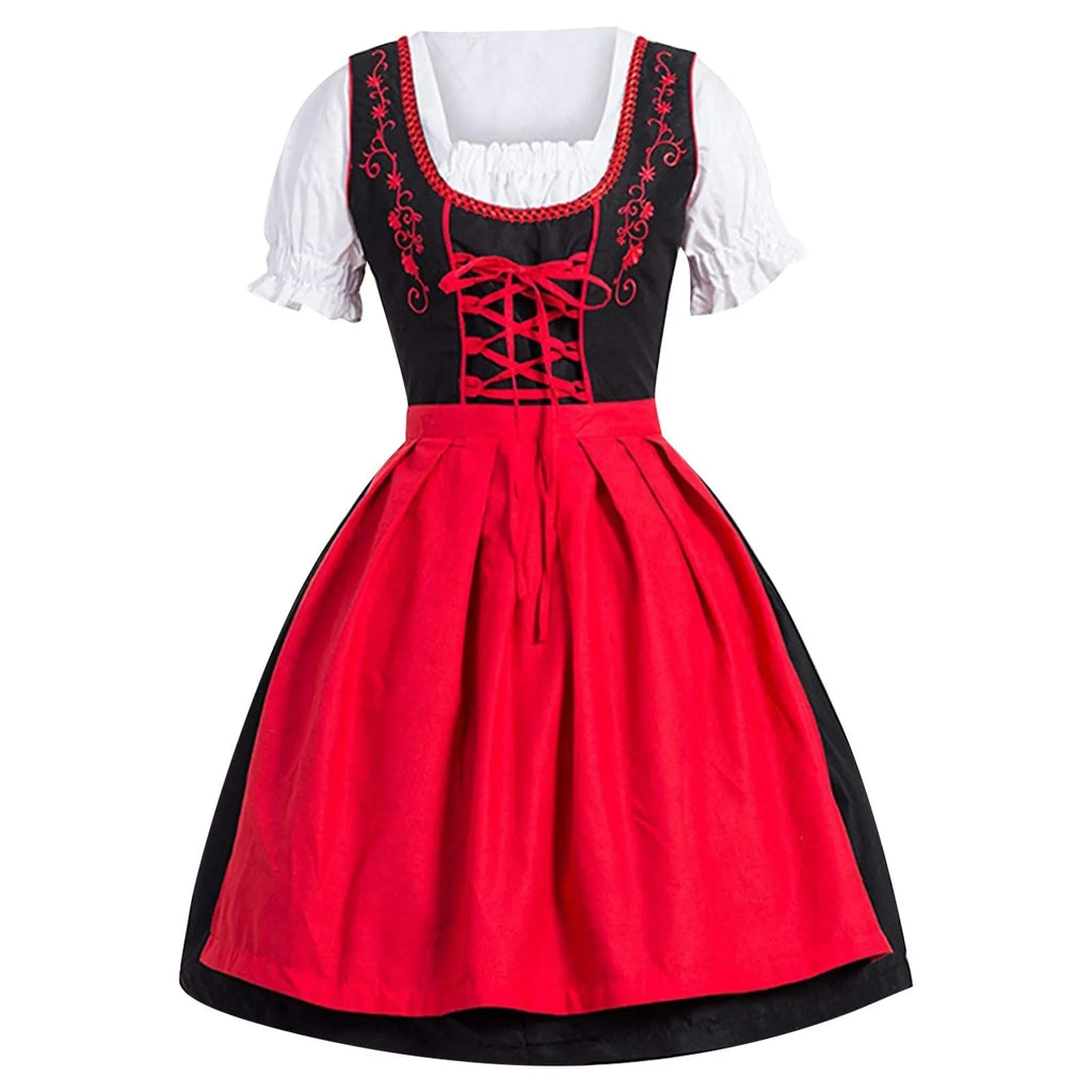 Sukienka damska w stylu tradycyjnym na Oktoberfest z eleganckim haftem - J&B; - 4 - Livia-Moda