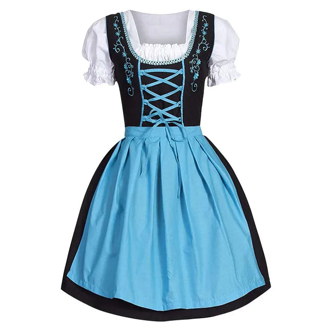 Sukienka damska w stylu tradycyjnym na Oktoberfest z eleganckim haftem - J&B; - 7 - Livia-Moda