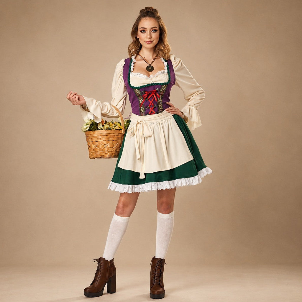 Dirndl dla kobiet z tradycyjnymi detalami i eleganckim krojem - J&B; - 4 - Livia-Moda