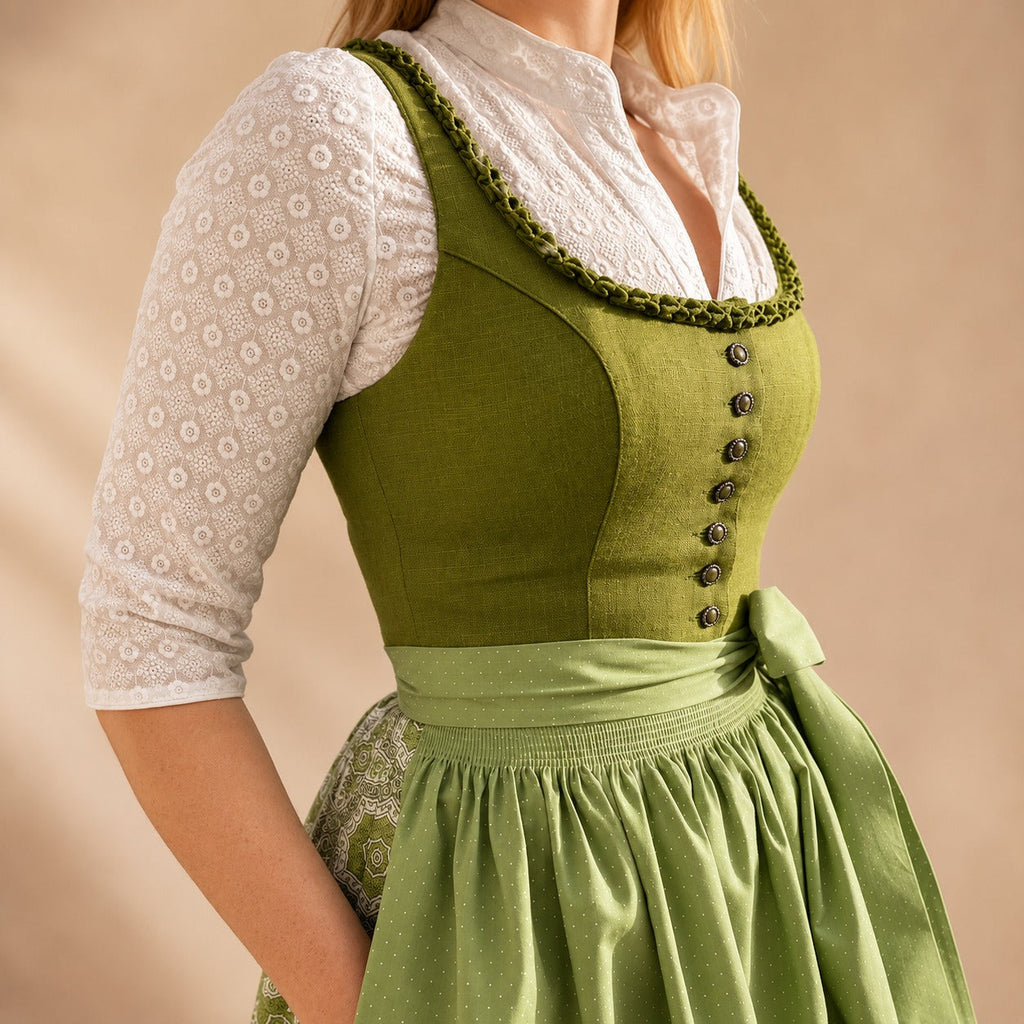 Kobieca sukienka na Oktoberfest z urokliwą kokardą - 9 - Stylpuls