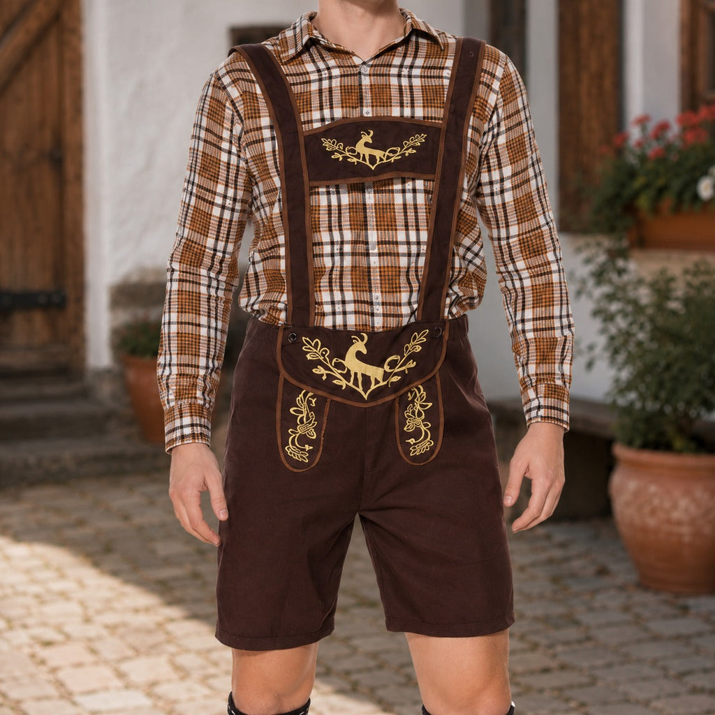 Dwuczęściowy, tradycyjny strój na Oktoberfest dla mężczyzn z haftem - J&B; - 3 - Livia-Moda