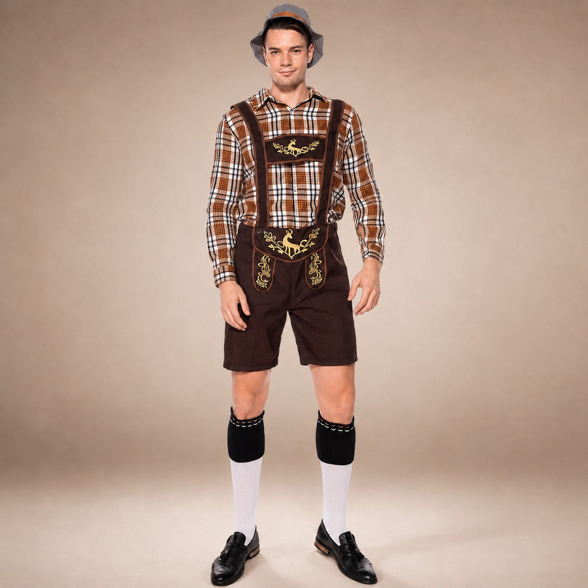 Dwuczęściowy, tradycyjny strój na Oktoberfest dla mężczyzn z haftem - J&B; - 4 - Livia-Moda
