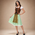 Strój damski dirndl z koronkowym dekoltem i bufkami | L&V - 4 - Livia-Moda