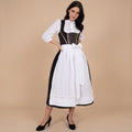 Sukienka dirndl damska z długimi rękawami i sznurowaniem | L&V - 4 - Livia-Moda