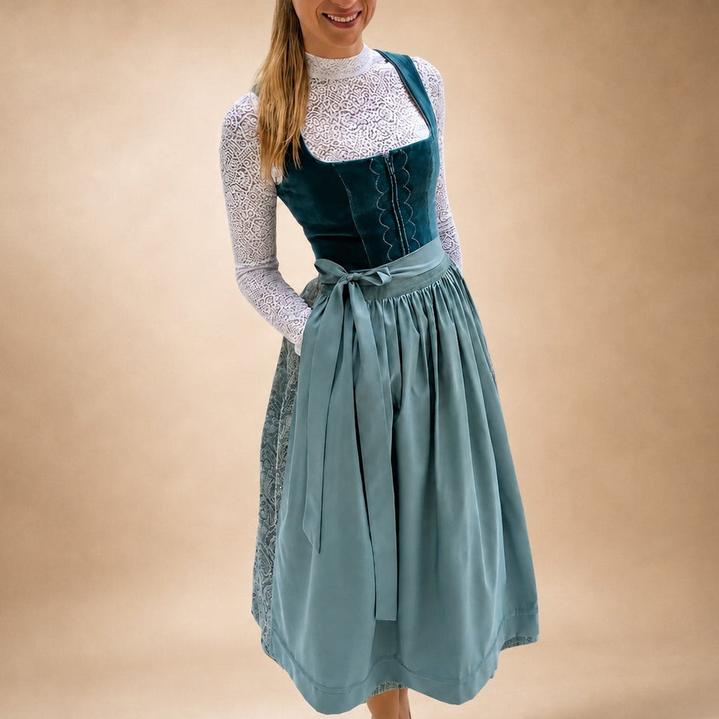 Dirndl Damen im Vintage-Stil mit eleganter Schnürung | J&B - 4 - Jasminaboutique.com