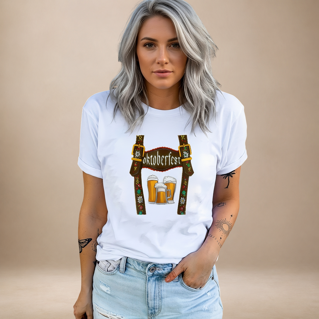 Koszulka damska z nadrukiem Oktoberfest i ramiączkami | L&V - 5 - Livia-Moda