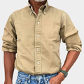 Koszula męska z kołnierzykiem button-down w klasycznym kroju | L&V - 1 - Livia-Moda