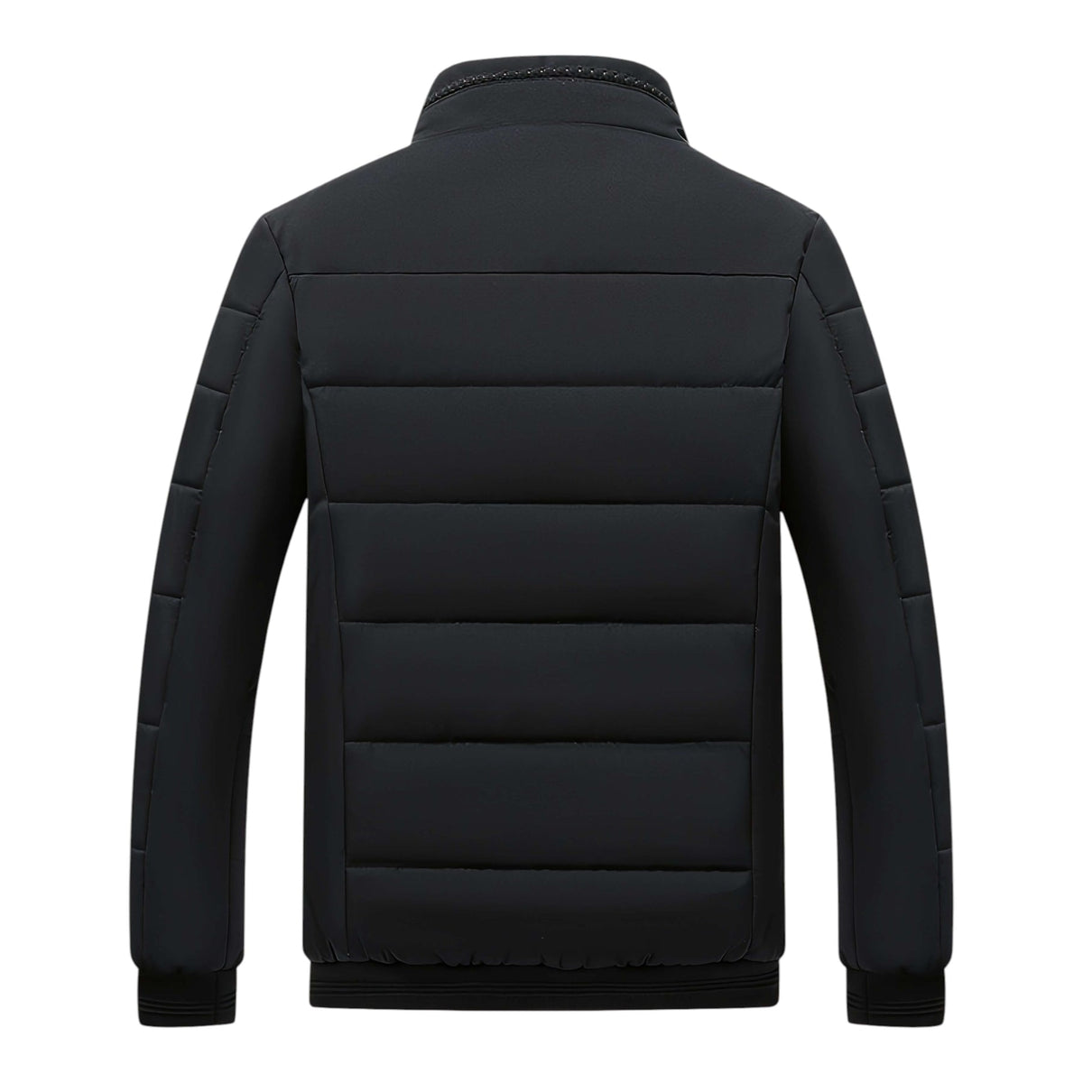 Men's Quilted Jacket with Stand-Up Collar and Zipped Pockets | M&B - 7 - Modern britwear