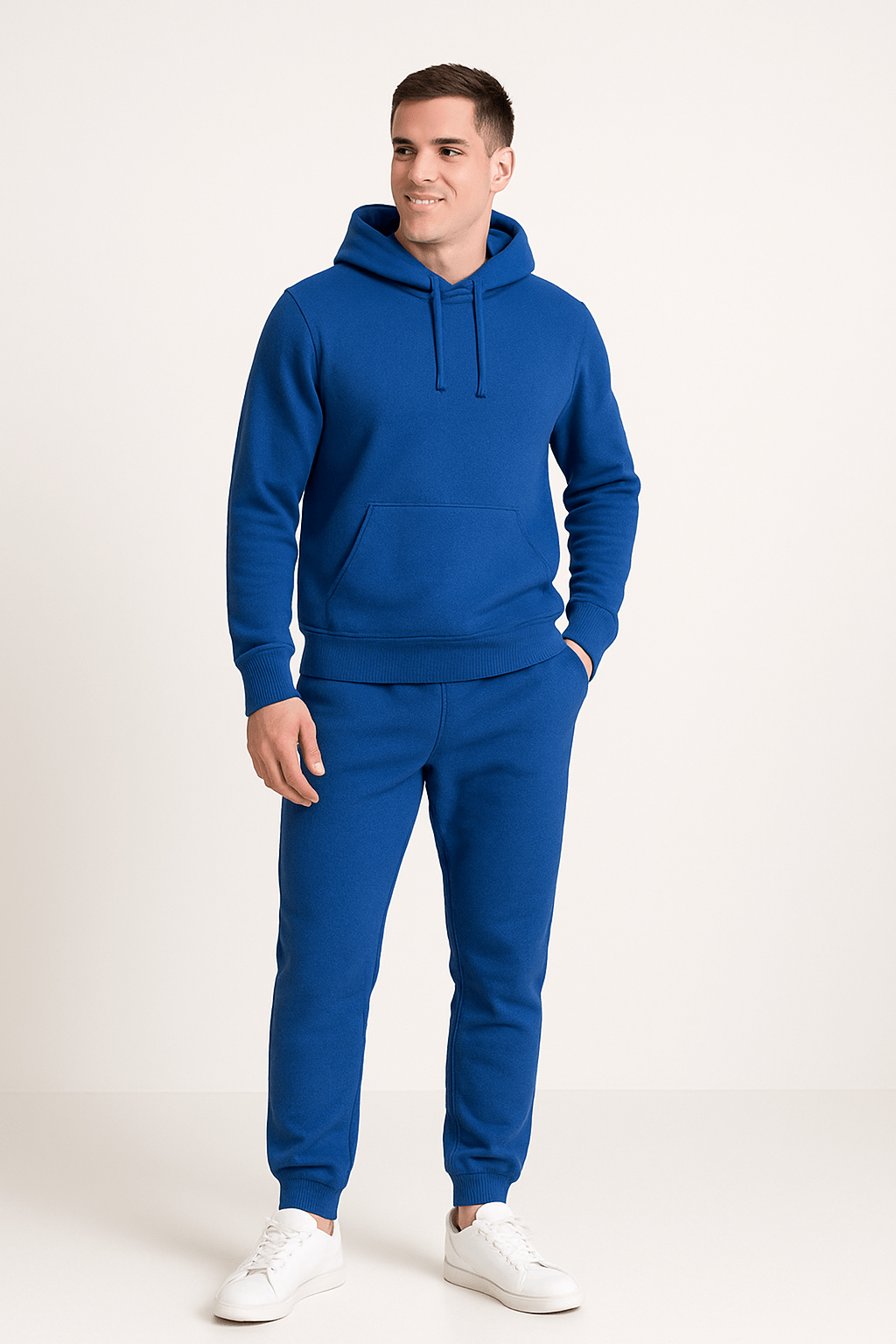 Zestaw Lounge Męski z Hoodie i Spodniami dresowymi - Wygodny Krój | L&V - 4 - Livia-Moda