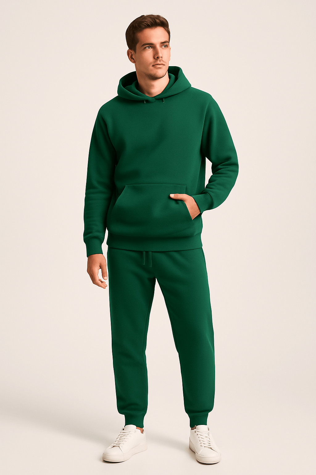 Zestaw Lounge Męski z Hoodie i Spodniami dresowymi - Wygodny Krój | L&V - 8 - Livia-Moda