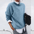 Pullover Damen mit lässiger Passform und hohem Kragen | A&B - 1 - Annoboutique