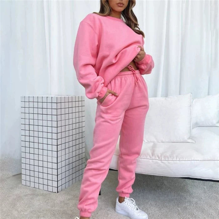 Lounge Set Damen mit lässigem Schnitt und elastischem Bund | A&Z - 5 - Atelier-Zofia