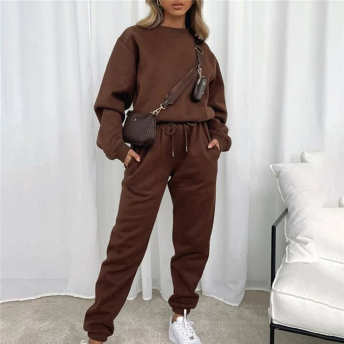 Lounge Set Damen mit lässigem Schnitt und elastischem Bund | A&Z - 6 - Atelier-Zofia