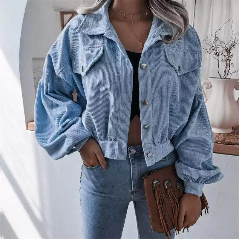 Damen Jacke mit lässigem Schnitt und praktischen Taschen | A&Z - 4 - Atelier-Zofia