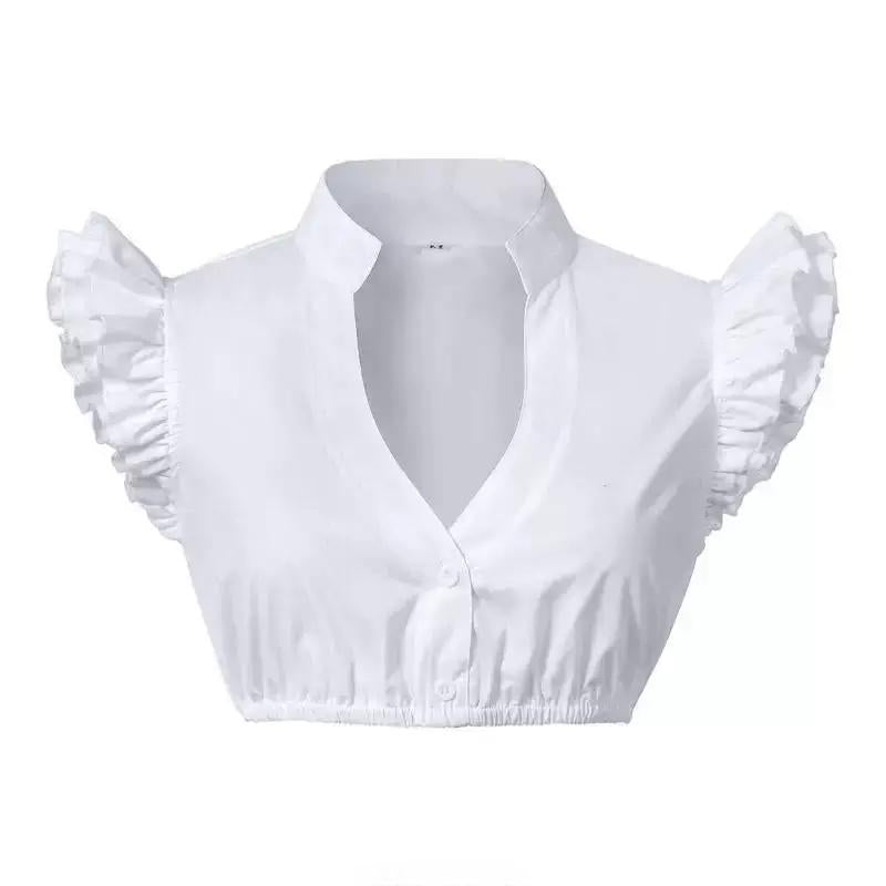 Bluse Damen mit Rüschendetails und tailliertem Schnitt | A&Z - 2 - Atelier-Zofia