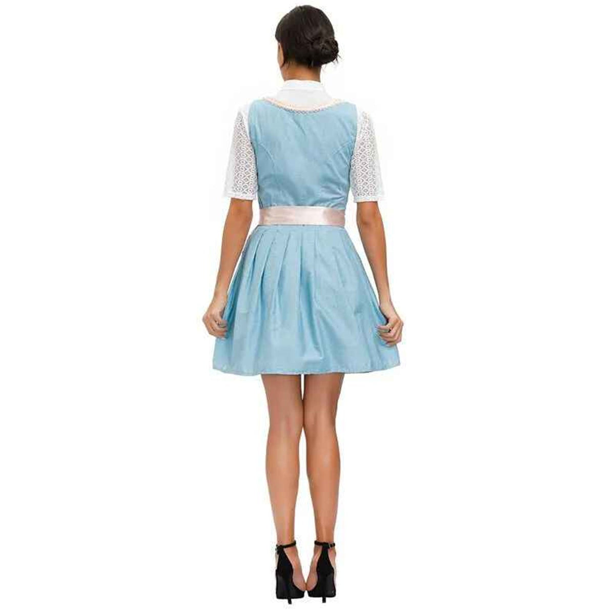Dirndl Kleid Damen mit tailliertem Schnitt und Keyhole-Ausschnitt | A&Z - 4 - Atelier-Zofia