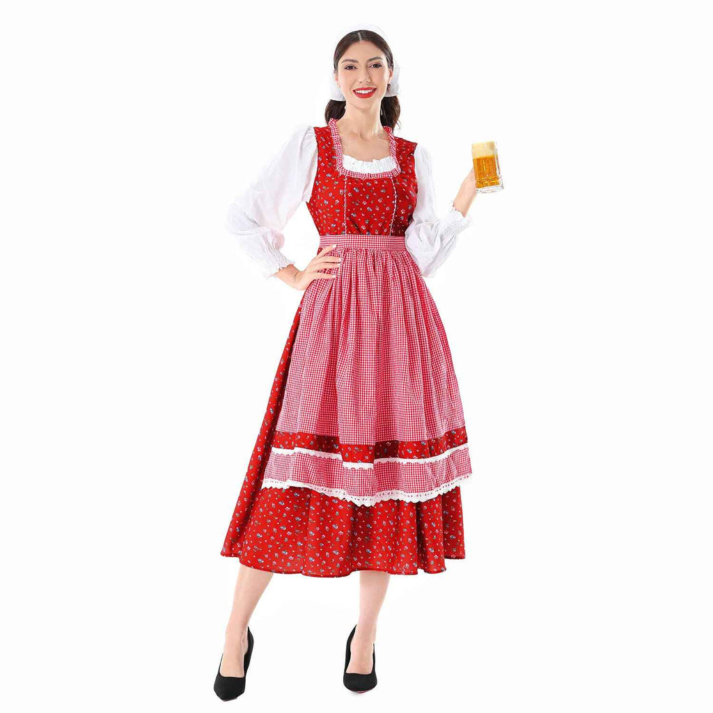 Dirndl Kleid Damen mit Puffärmeln und schwingendem Rock | A&Z - 3 - Atelier-Zofia