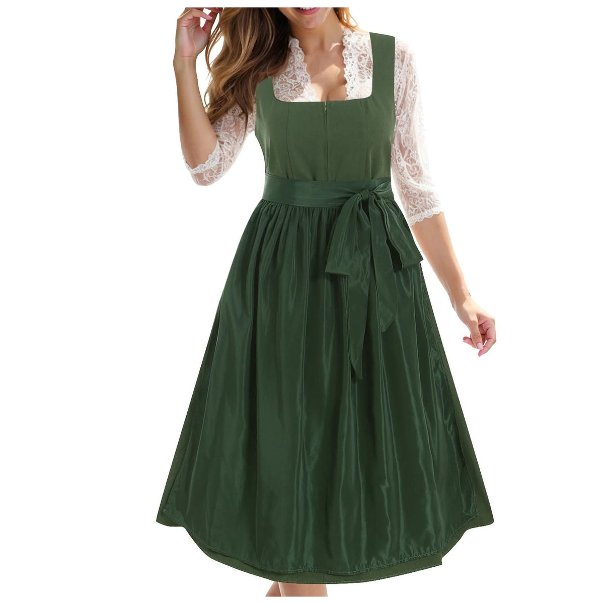 Dirndl Damen mit taillierter Silhouette und Knopfverschluss | A&Z - 1 - Atelier-Zofia