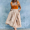 Damenkleid mit tailliertem Oberteil und schwingendem Rock | A&Z - 4 - Atelier-Zofia