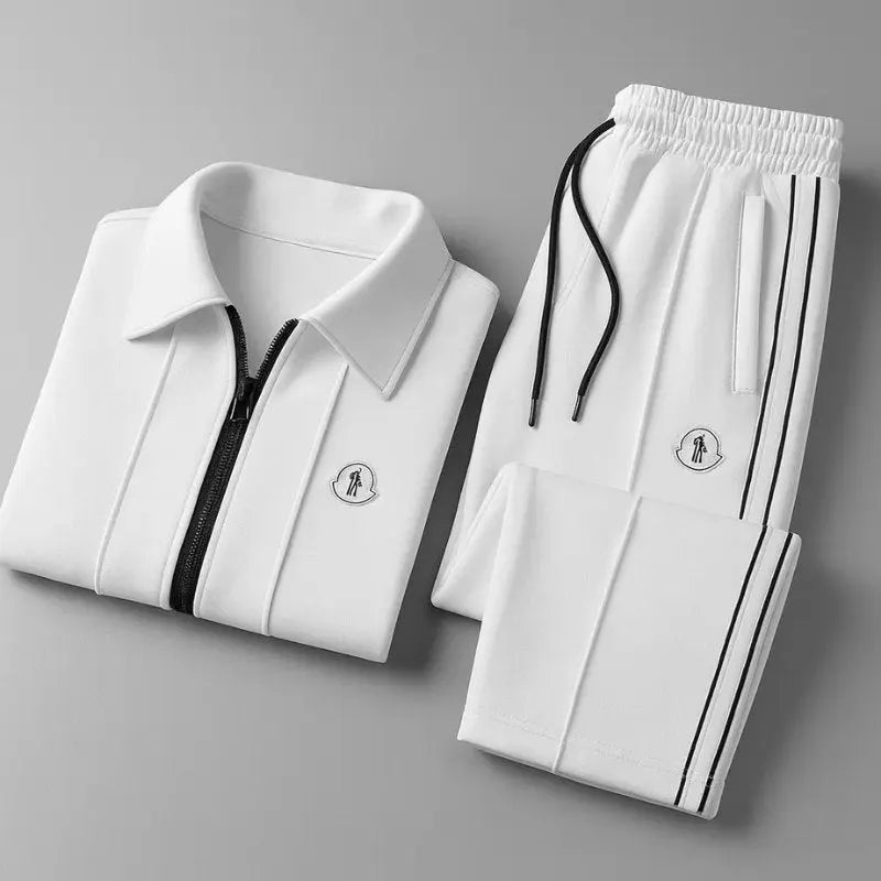 Men's Sports Tracksuit with Zip-Up Jacket and Joggers | L&S - 6 - London-stylehouse.com