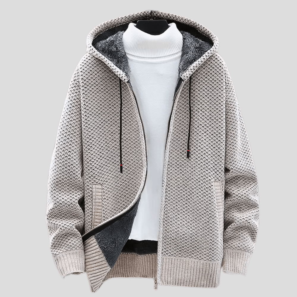 Hoodie męski z luźnym krojem i praktycznymi kieszeniami | L&V - 1 - Livia-Moda