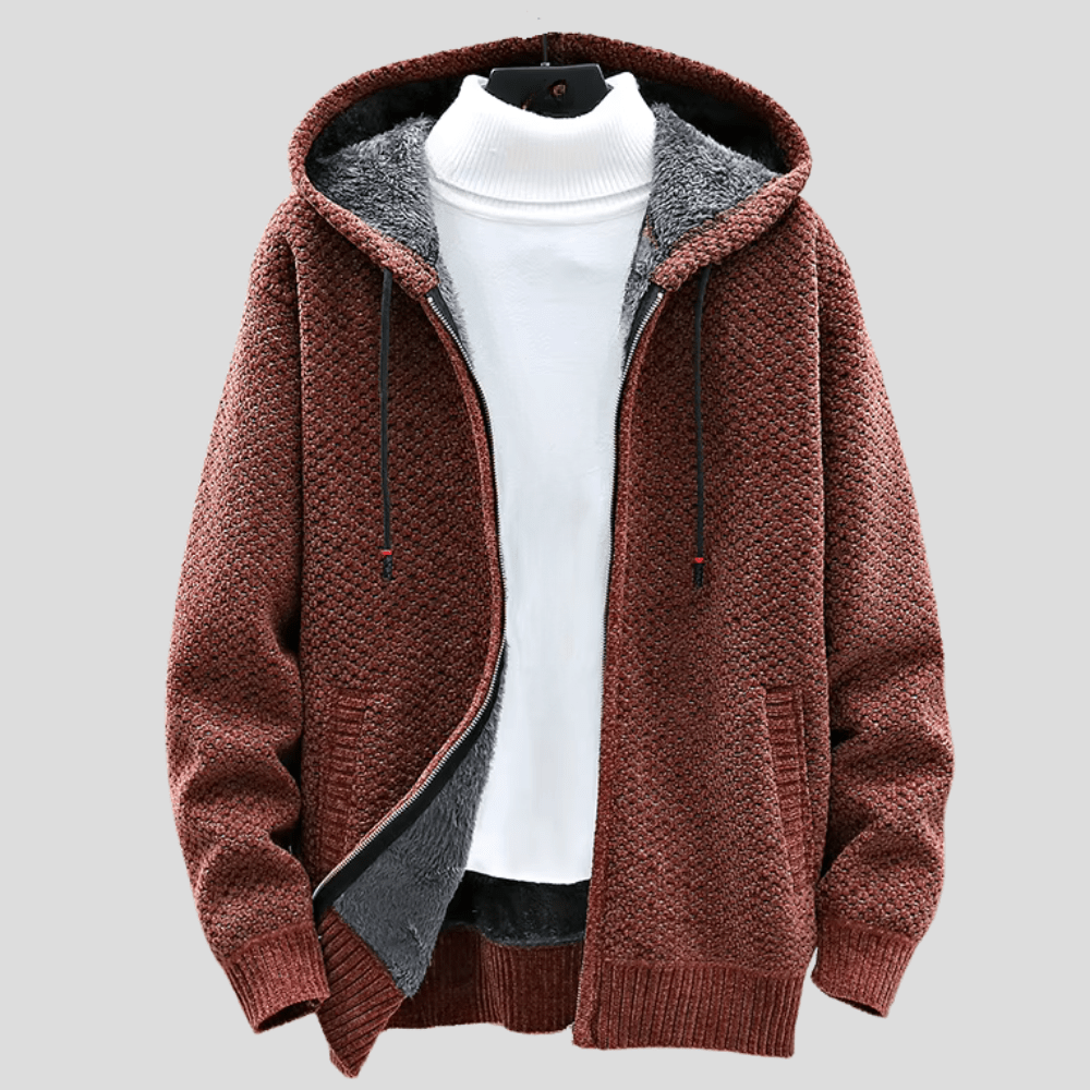 Hoodie męski z luźnym krojem i praktycznymi kieszeniami | L&V - 5 - Livia-Moda