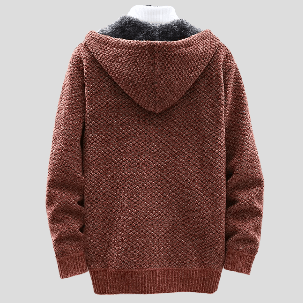 Hoodie męski z luźnym krojem i praktycznymi kieszeniami | L&V - 6 - Livia-Moda