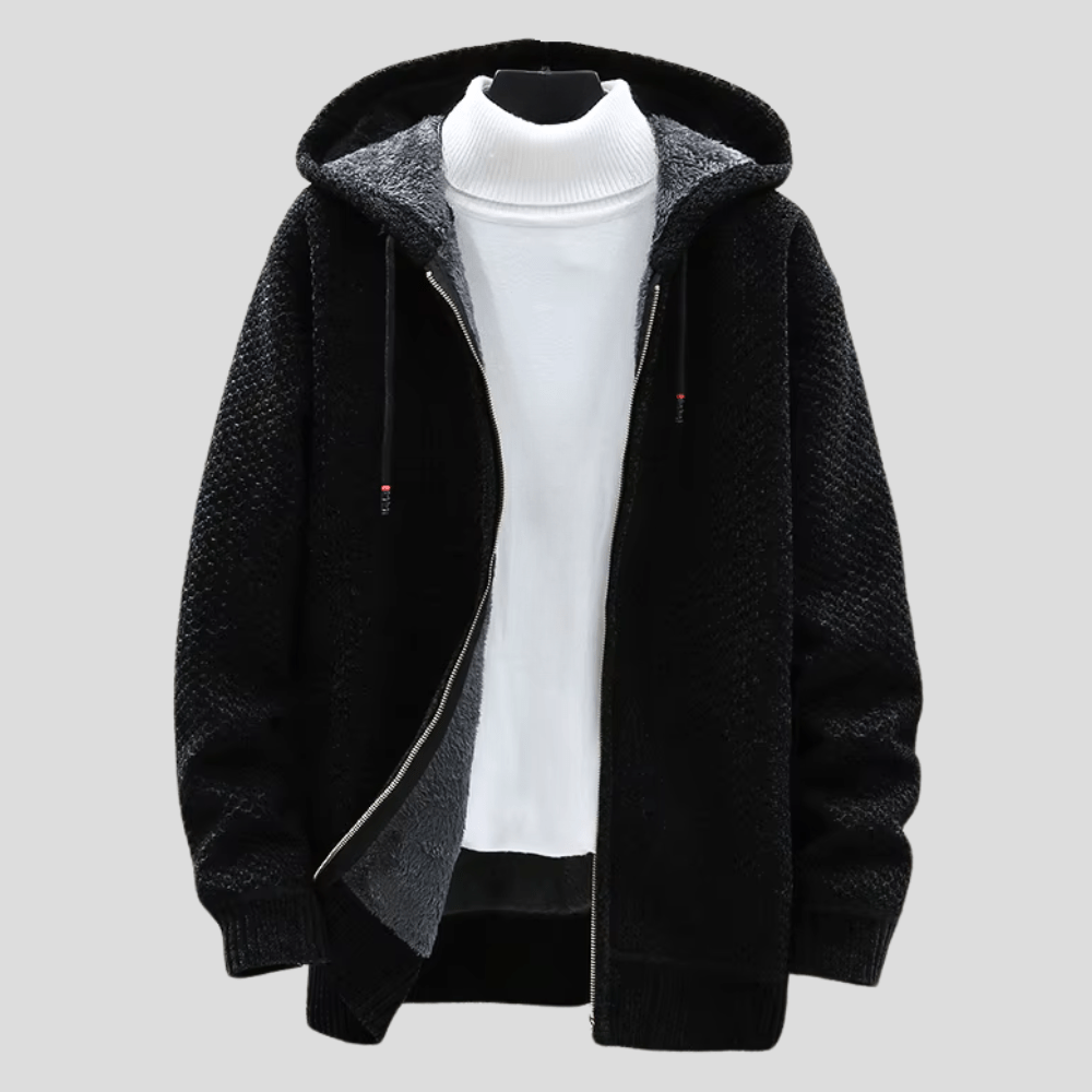 Hoodie męski z luźnym krojem i praktycznymi kieszeniami | L&V - 7 - Livia-Moda