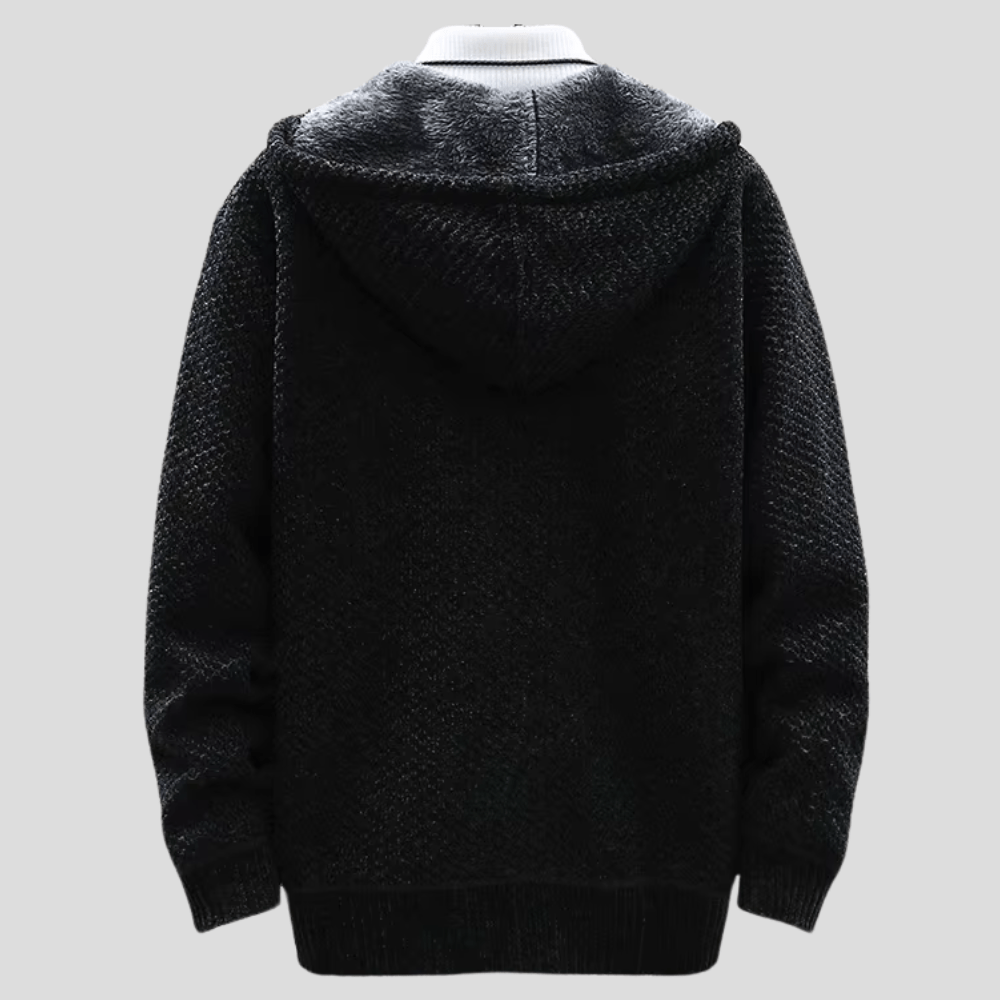 Hoodie męski z luźnym krojem i praktycznymi kieszeniami | L&V - 8 - Livia-Moda