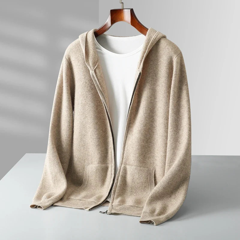 Hoodie Herren mit lässigem Schnitt und praktischen Taschen | A&B - 1 - Annoboutique