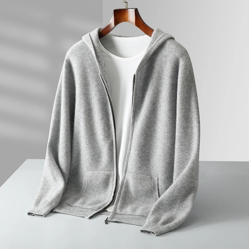 Hoodie Herren mit lässigem Schnitt und praktischen Taschen | A&B - 4 - Annoboutique