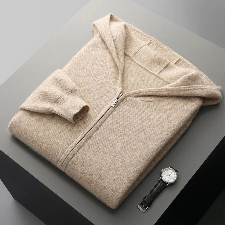 Hoodie Herren mit lässigem Schnitt und praktischen Taschen | A&B - 7 - Annoboutique