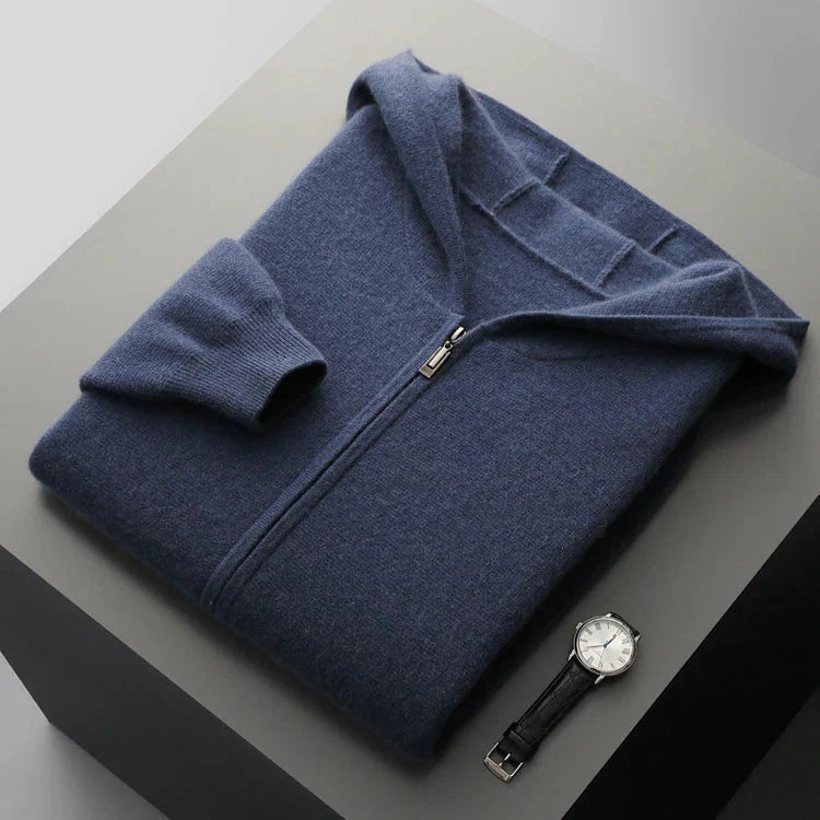 Hoodie Herren mit lässigem Schnitt und praktischen Taschen | A&B - 8 - Annoboutique