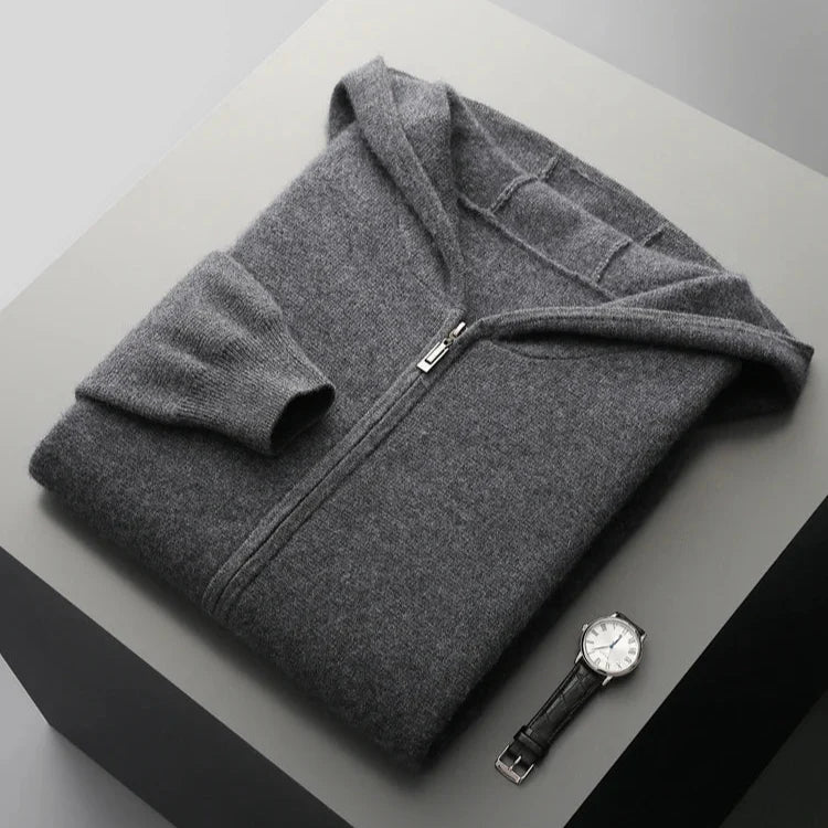 Hoodie Herren mit lässigem Schnitt und praktischen Taschen | A&B - 9 - Annoboutique