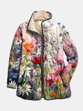 Damenjacke mit floralem Design und lässigem Schnitt | A&B - 1 - Annoboutique
