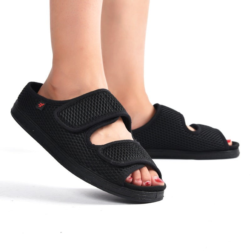 Bequeme und verstellbare Damen-Sandalen für Diabetiker - J&B - 1 - Atelier-Zofia