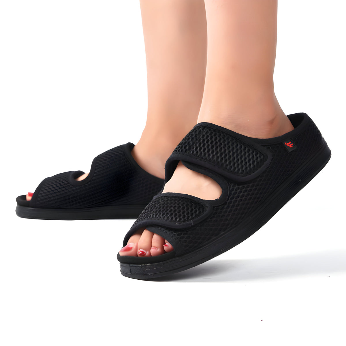 Diabetikerfreundliche verstellbare Hausschuhe Damen - Extra szeroka pasform & oddychający design - J&B - 2 - Livia-Moda
