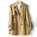 Trenchcoat damski z regulowanym pasem i klasycznym zapięciem | L&V - 1 - Livia-Moda
