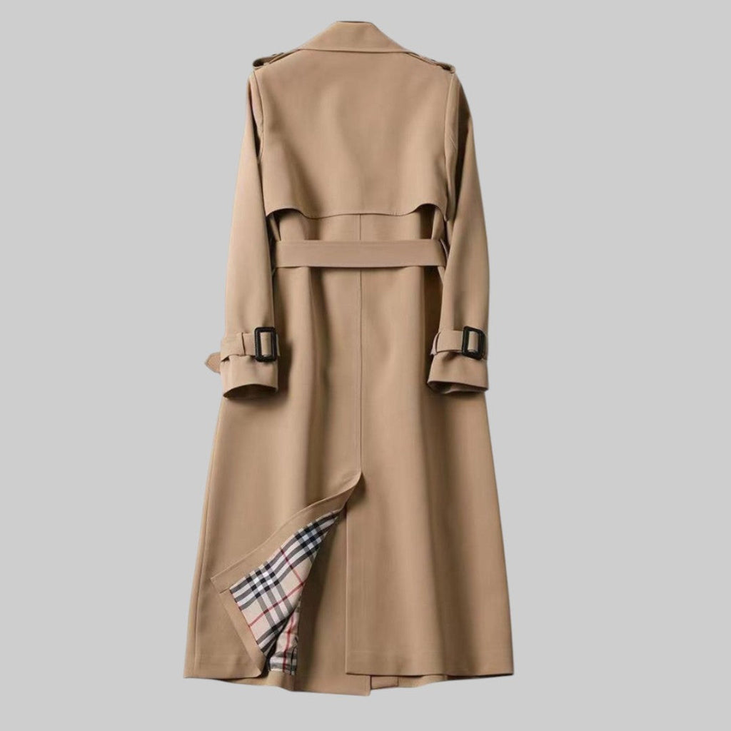 Trench Coat Damski z dopasowanym krojem i eleganckimi detalami | L&V - 5 - Livia-Moda