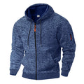 Hoodie męski z kapturem i zamkiem błyskawicznym | L&V - 1 - Livia-Moda