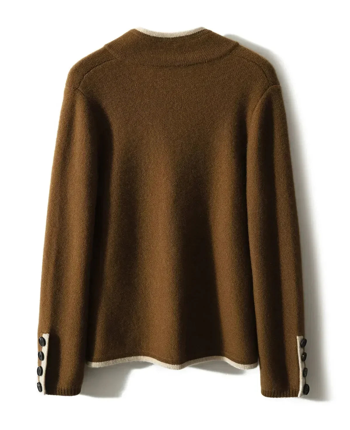 Cardigan damski z guzikami i kieszeniami | L&V - 4 - Livia-Moda