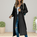 Trench Coat Damski z podwójnym zapięciem i klasycznym kołnierzem | L&V - 5 - Livia-Moda