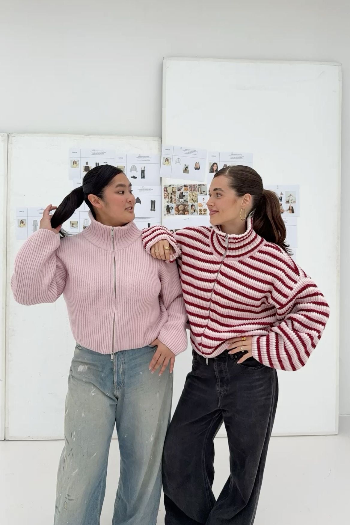 Pullover damski z wysokim kołnierzem i zamkiem | L&V - 5 - Livia-Moda