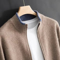 Męski sweter z zamkiem błyskawicznym i stójką | L&V - 1 - Livia-Moda
