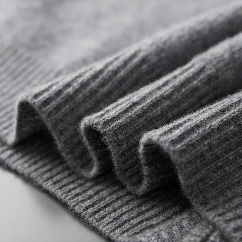 Męski sweter z zamkiem błyskawicznym i stójką | L&V - 13 - Livia-Moda