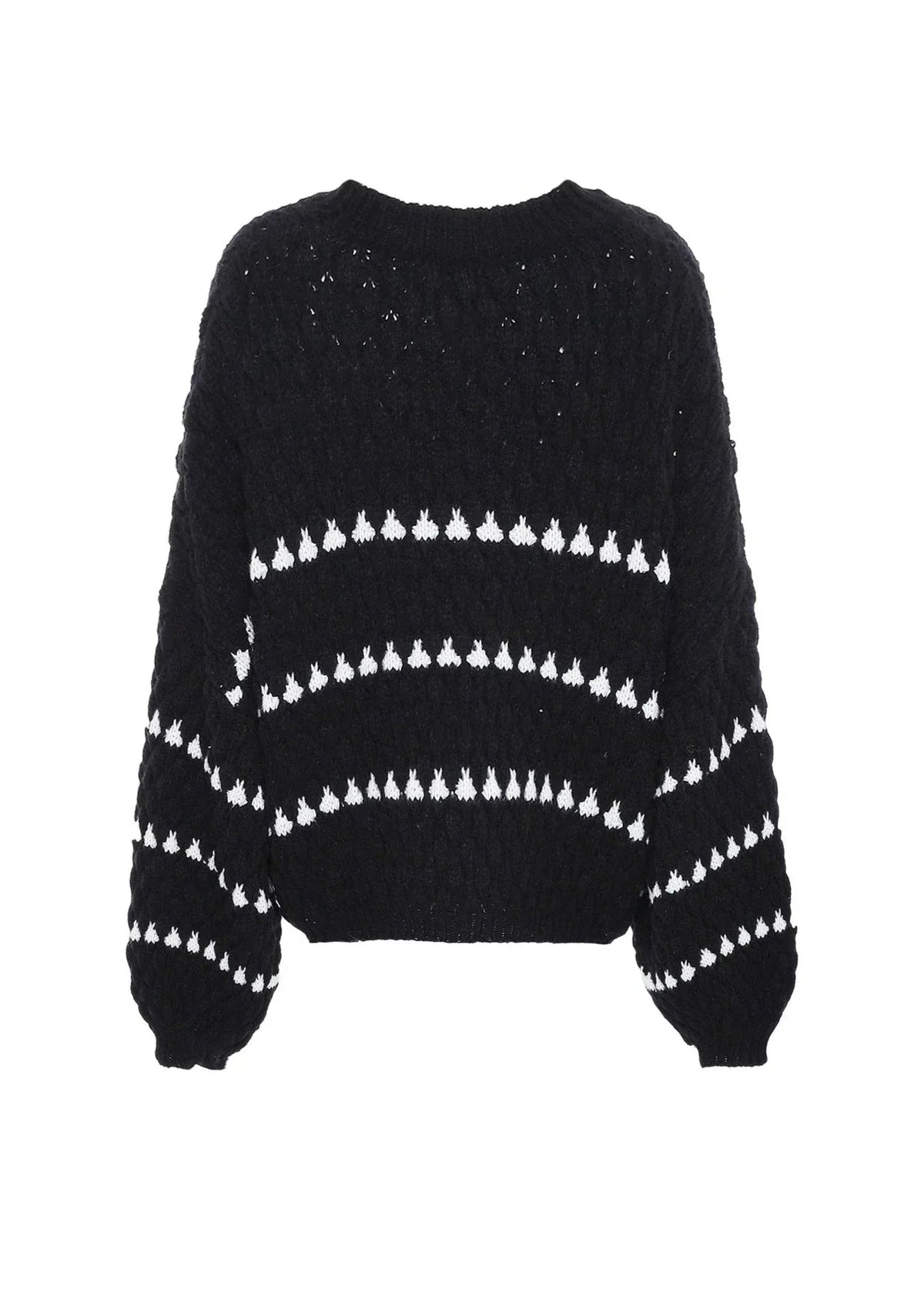 Pullover damski z luźnym krojem i szerokimi rękawami | L&V - 10 - Livia-Moda