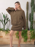 Zestaw lounge damski z luźną górą i krótką spódnicą | L&V - 3 - Livia-Moda