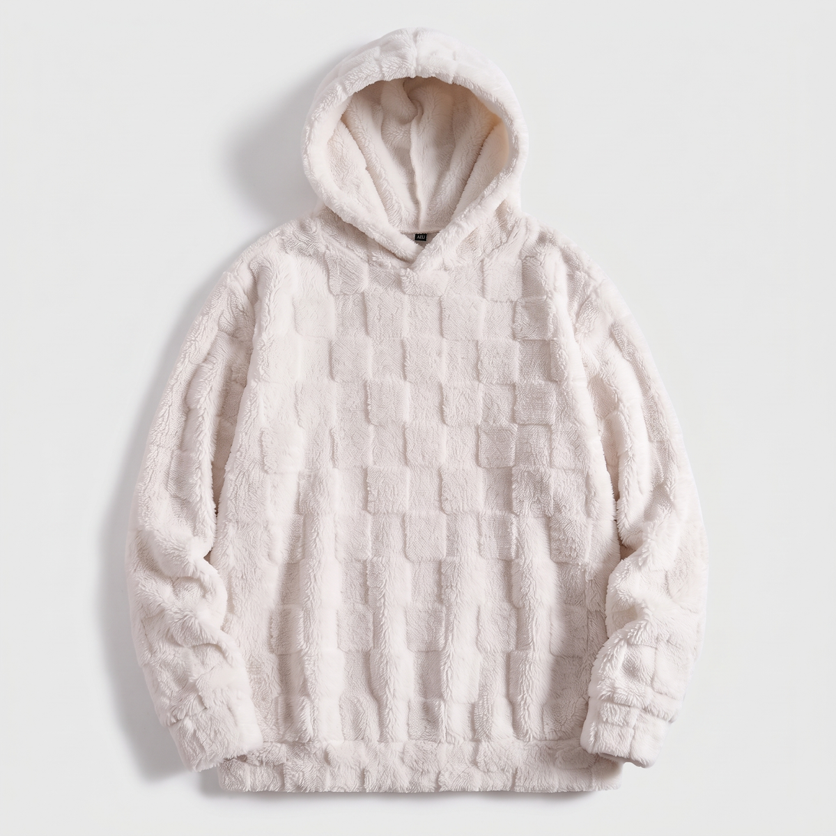 Hoodie damski z kapturem i unikalną strukturą | L&V - 2 - Livia-Moda