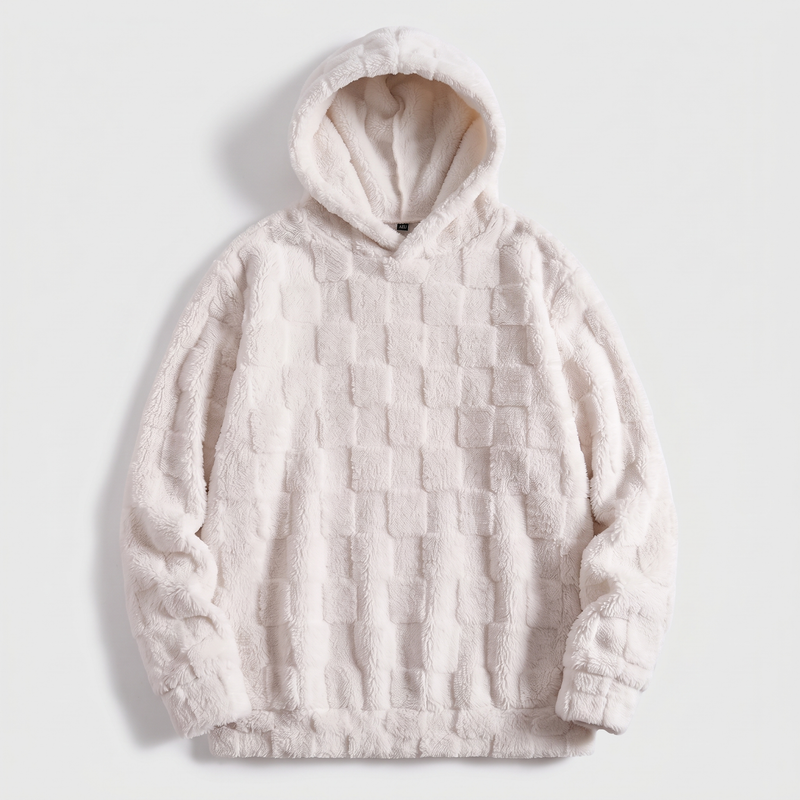 Hoodie damski z kapturem i unikalną strukturą | L&V - 2 - Livia-Moda