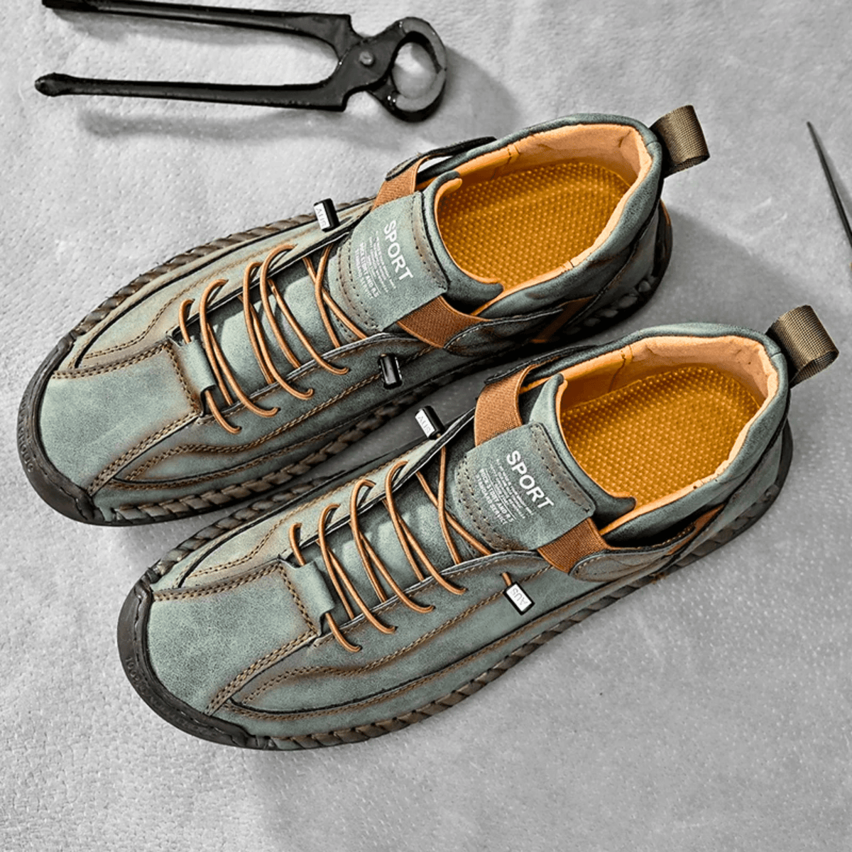 Męskie Buty Sportowe z praktycznym zapięciem i wygodnym krojem | L&V - 6 - Livia-Moda